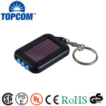 Fashion mini solar power flashlight keychain for promotion wholesale